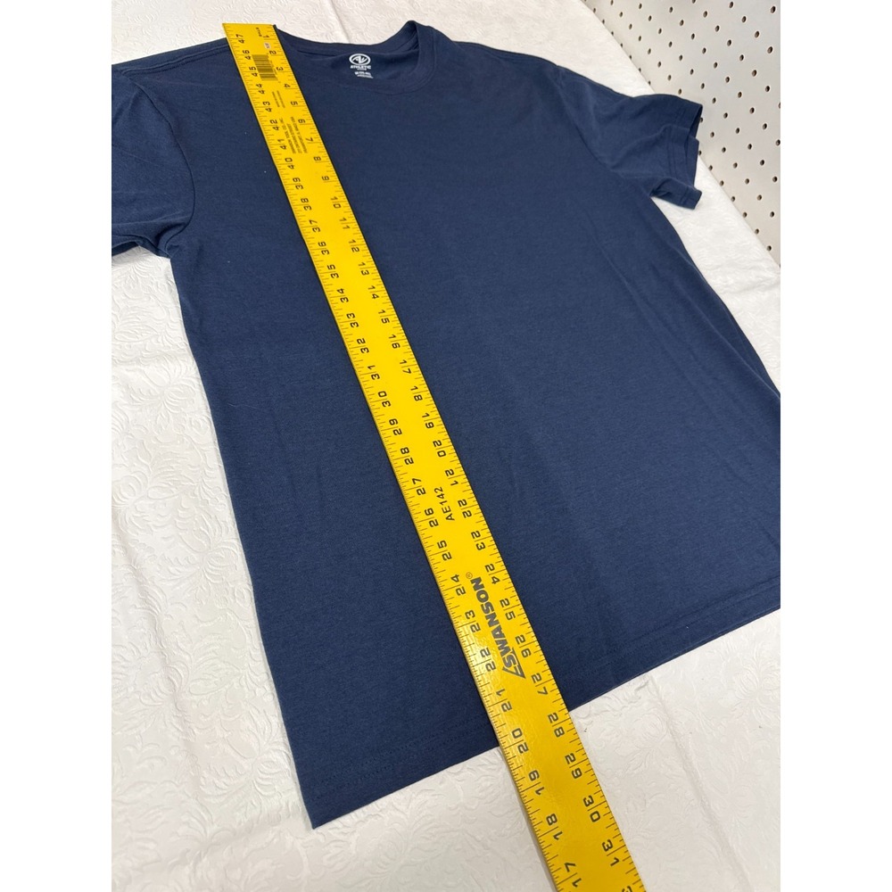 Athletic Works Mens Navy Blue Short Sleeve T-Shirt Size M Pullover Activewear‎ - Picture 7 of 8
